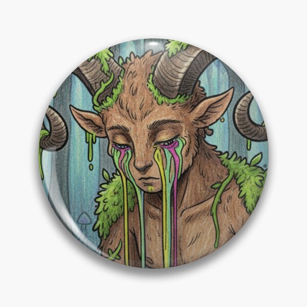Item preview, Melancholic Satyr of the Forest | Mythological Fantasy Creature designed and sold by HeyHas.
