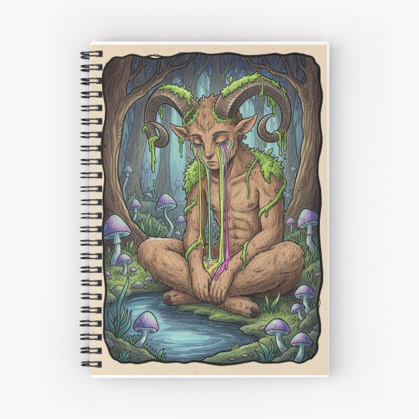Item preview, Melancholic Satyr of the Forest | Mythological Fantasy Creature designed and sold by HeyHas.