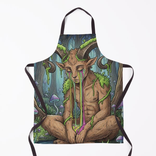 Item preview, Melancholic Satyr of the Forest | Mythological Fantasy Creature designed and sold by HeyHas.