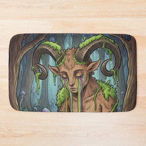 Item preview, Melancholic Satyr of the Forest | Mythological Fantasy Creature designed and sold by HeyHas.