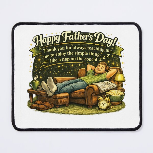 Item preview, Funny Father’s Day Nap on the Couch Design – Relaxing Dad Humor Gift designed and sold by Aura.Creative.