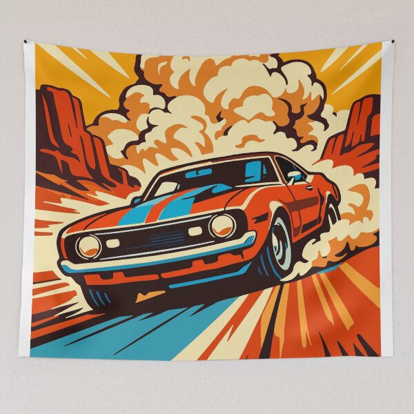 Item preview, American Muscle - Retro Automotive Poster designed and sold by arfindo-indra.