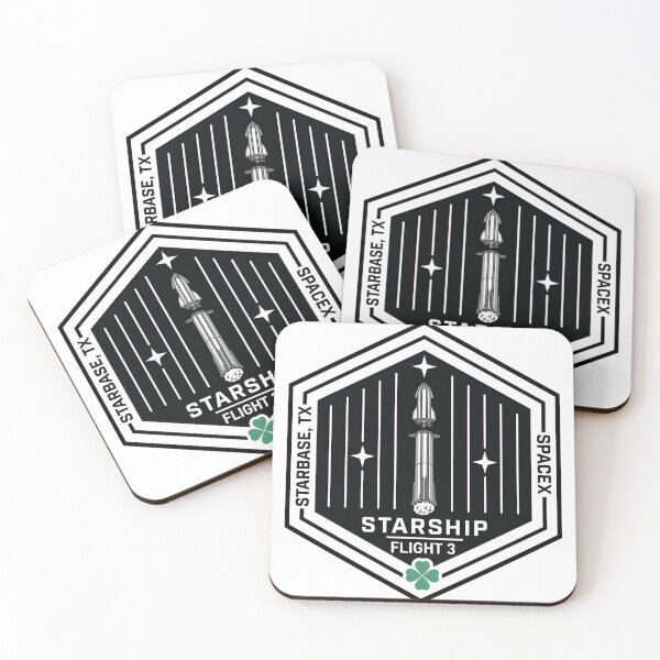 Item preview, SpaceX Starship Flight 3 Mission Patch Design designed and sold by CharlieDesings.