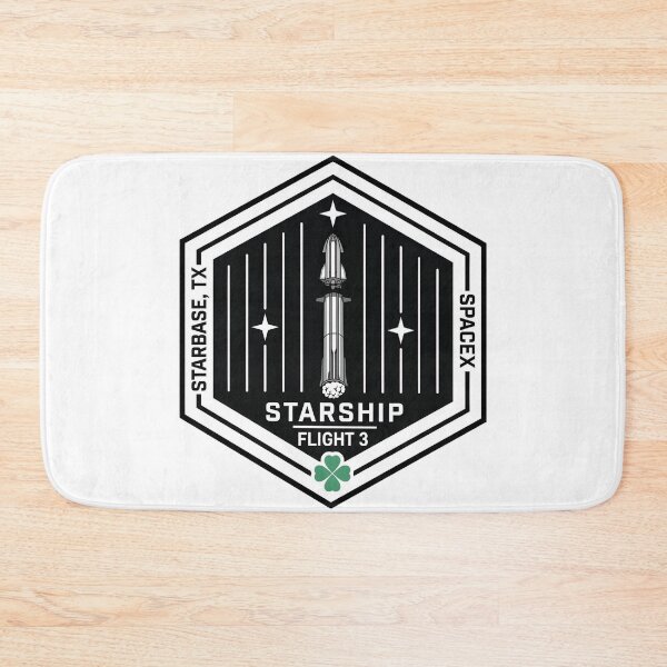 Item preview, SpaceX Starship Flight 3 Mission Patch Design designed and sold by CharlieDesings.