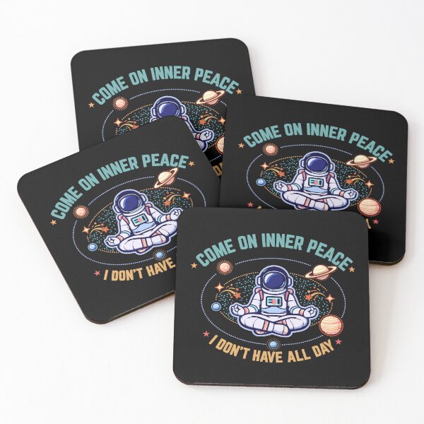 Item preview, Come On Inner Peace I Don’t Have All Day- Meditating Funny Astronaut Yoga designed and sold by PixelGrafiks.