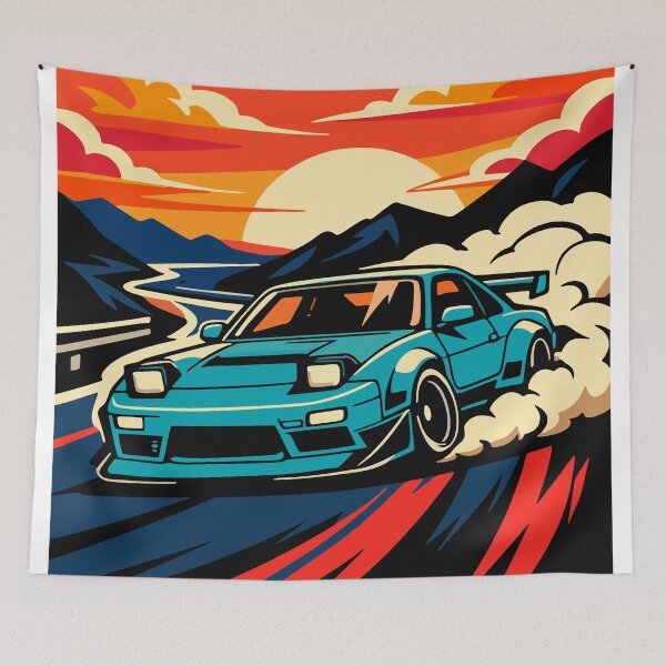 Item preview, JDM Legend Drifting - Retro Automotive Art designed and sold by arfindo-indra.