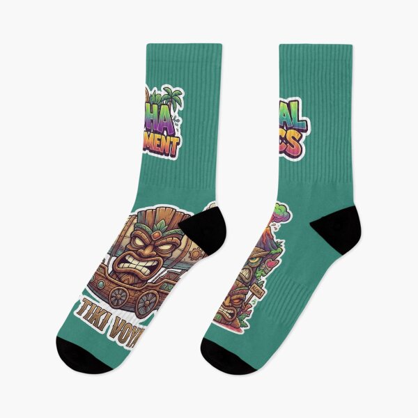 Item preview, Tropical Tiki Adventure Sticker Pack - Tribal Streetwear Art designed and sold by Bug by Design.