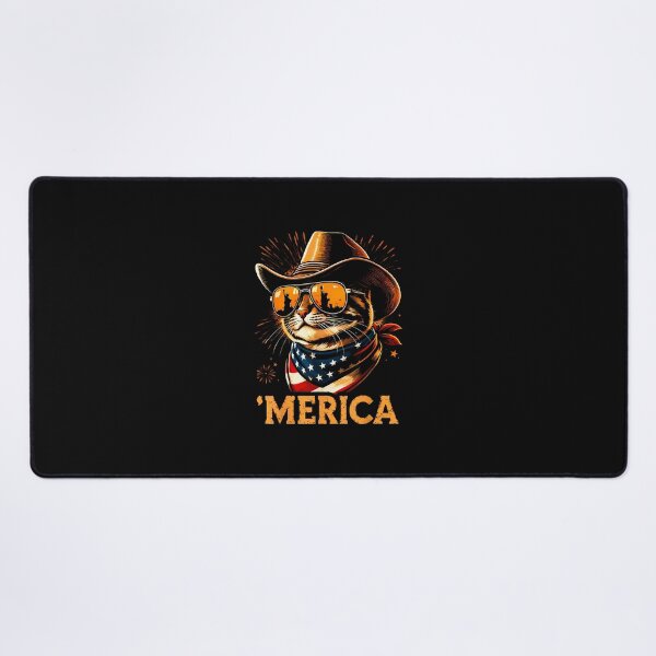 Item preview, Cowboy Cat Merica Retro Patriotic 4Th July designed and sold by heymbe.
