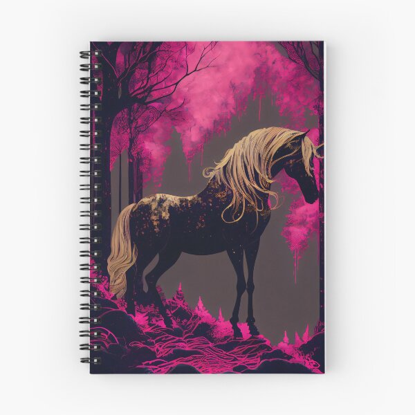 Item preview, Mythical Horse in Luminous Forest - Fantasy Art with a Melancholic and Vibrant Style designed and sold by Hipatye26.