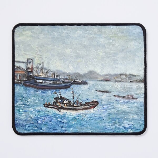 Item preview, Small Fishing Boat Sailing Out of the Harbor – On-site Oil Painting designed and sold by oriondoor.