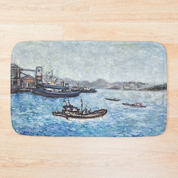 Item preview, Small Fishing Boat Sailing Out of the Harbor – On-site Oil Painting designed and sold by oriondoor.