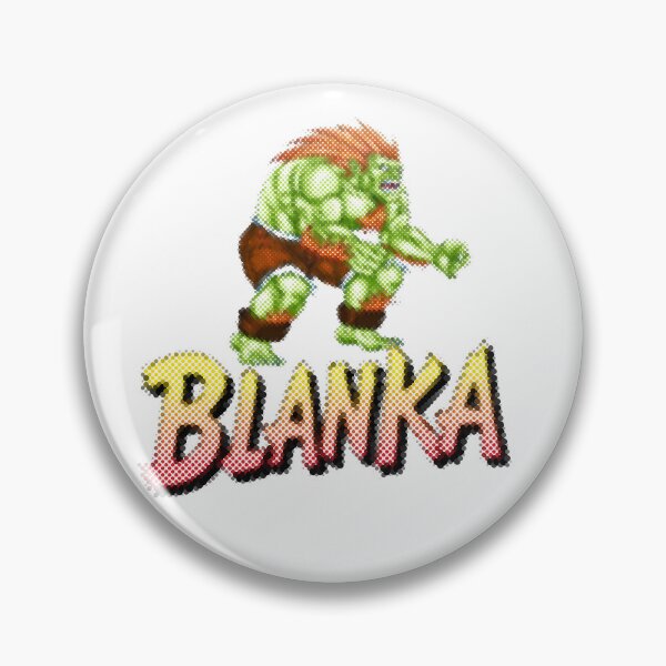 Artikelvorschau, Street Fighter Blanka Halbton-Pixel-Kunst entworfen und verkauft von Heaton-B-Design.
