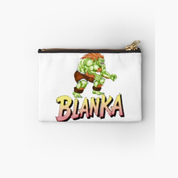 Aperçu de l'œuvre Street Fighter Blanka Halftone Pixel Art créée et vendue par Heaton-B-Design.