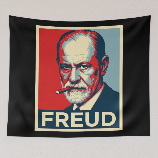 Item preview, Sigmund Freud Hope Style Retro Poster Art  designed and sold by Anya Byron.