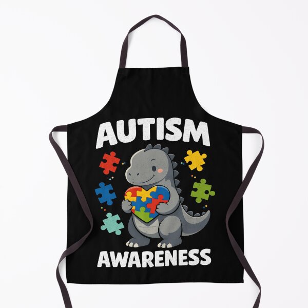 Item preview, Autism Awareness Dinosaur Puzzle Heart designed and sold by FreshVibe Prints.