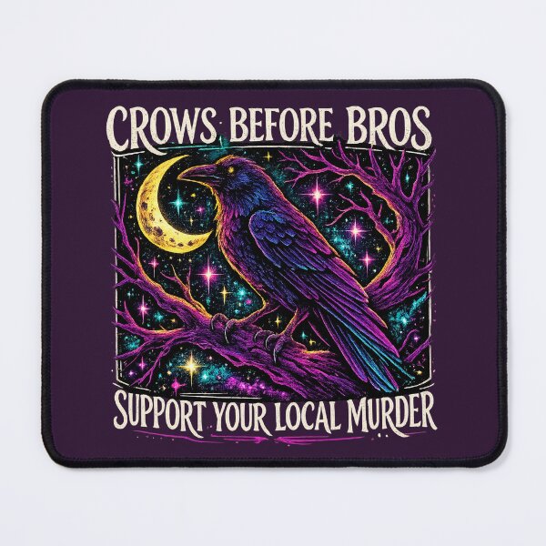 Item preview, Support Your Local Murder – Crow Goth Humor designed and sold by SnarkleCo.