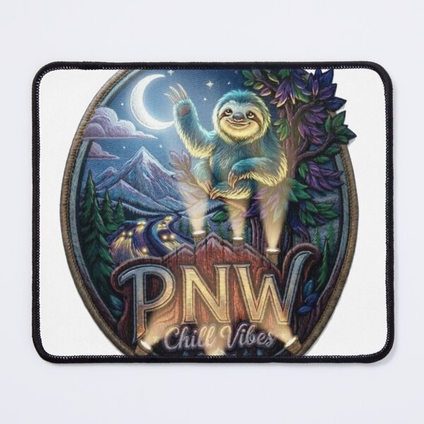 Item preview, PNW Chill Vibes Sloth designed and sold by ECartLab.
