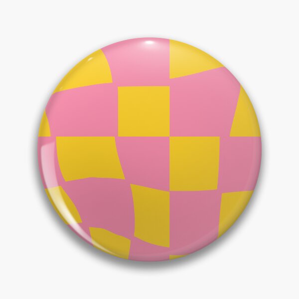 Item preview, Groovy Checks_ YellowPink designed and sold by YaldiDesign.