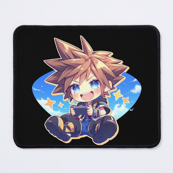 Item preview, Sora Kingdom Hearts Chibi Anime Boy Cute Gaming Design designed and sold by earlobejerk.