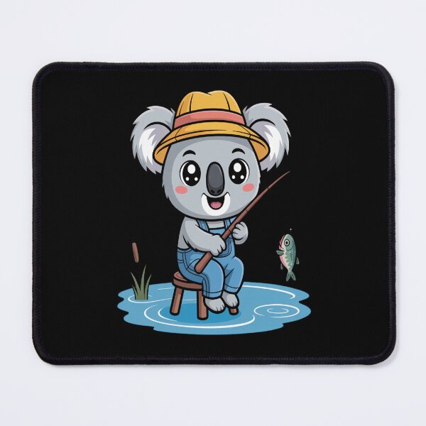 Item preview, Cute Koala Fishing – Kawaii Animal Cartoon Fishing Lover Design designed and sold by HeidyStephenson.