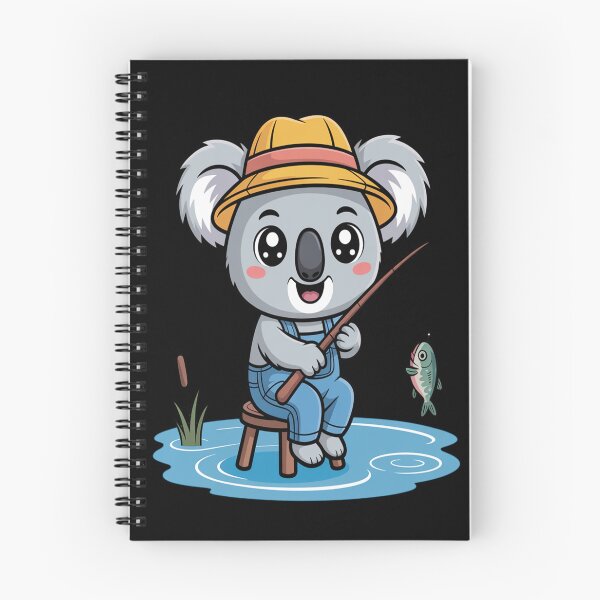 Item preview, Cute Koala Fishing – Kawaii Animal Cartoon Fishing Lover Design designed and sold by HeidyStephenson.