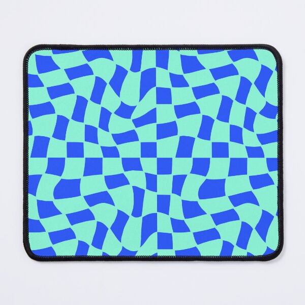 Item preview, Groovy Checks_ Bright Blue designed and sold by YaldiDesign.