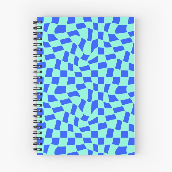 Item preview, Groovy Checks_ Bright Blue designed and sold by YaldiDesign.