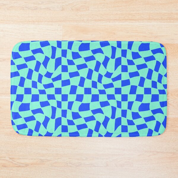 Item preview, Groovy Checks_ Bright Blue designed and sold by YaldiDesign.