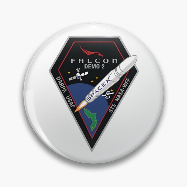Item preview, SpaceX Falcon Demo 2 Mission Patch designed and sold by CharlieDesings.