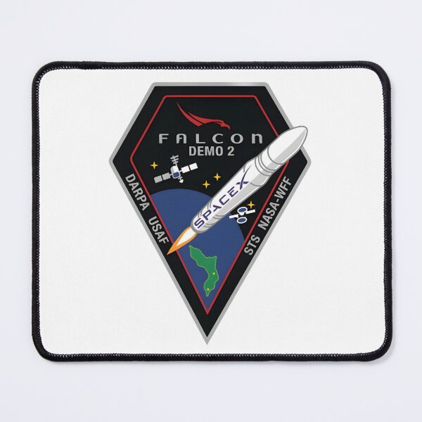 Item preview, SpaceX Falcon Demo 2 Mission Patch designed and sold by CharlieDesings.