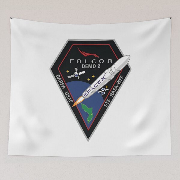 Item preview, SpaceX Falcon Demo 2 Mission Patch designed and sold by CharlieDesings.