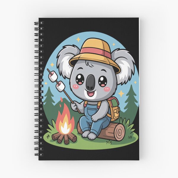 Item preview, Cute Koala Camping – Kawaii Animal Outdoor Adventure Cartoon designed and sold by HeidyStephenson.