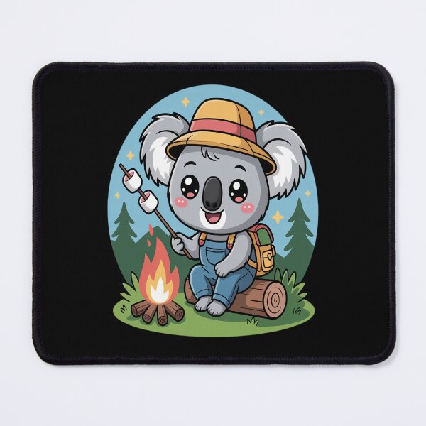 Item preview, Cute Koala Camping – Kawaii Animal Outdoor Adventure Cartoon designed and sold by HeidyStephenson.