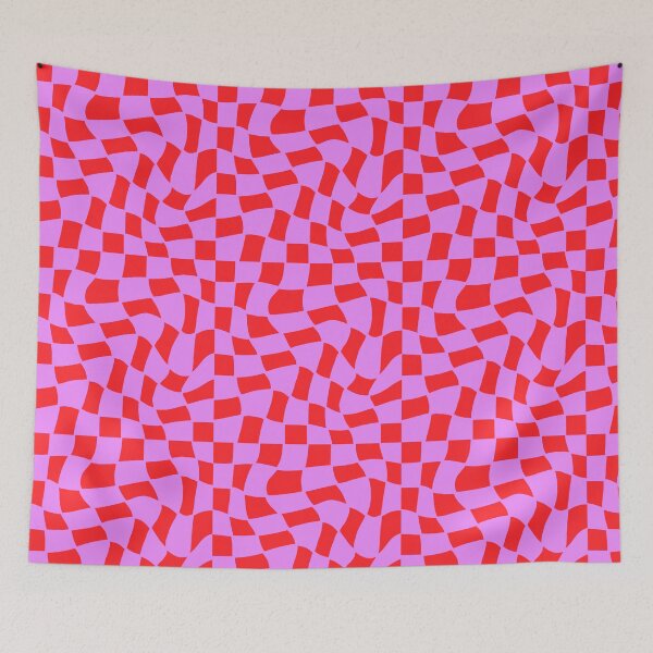 Item preview, Groovy Checks_ RedHotPink designed and sold by YaldiDesign.