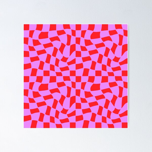 Item preview, Groovy Checks_ RedHotPink designed and sold by YaldiDesign.