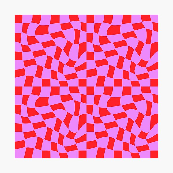 Item preview, Groovy Checks_ RedHotPink designed and sold by YaldiDesign.