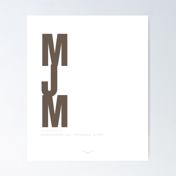 Item preview, MJM Stacked Vertical Monogram designed and sold by zen-mart.