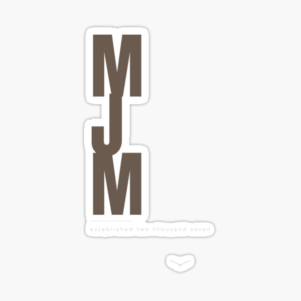 Item preview, MJM Stacked Vertical Monogram designed and sold by zen-mart.
