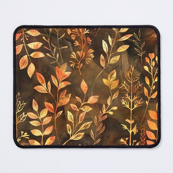Item preview, Golden Earth Tones Boho Leaves Designs Digital Art designed and sold by DEC02.