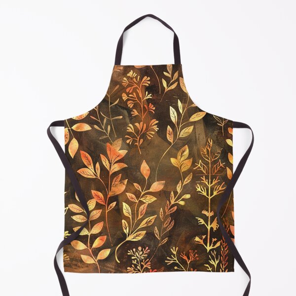 Item preview, Golden Earth Tones Boho Leaves Designs Digital Art designed and sold by DEC02.