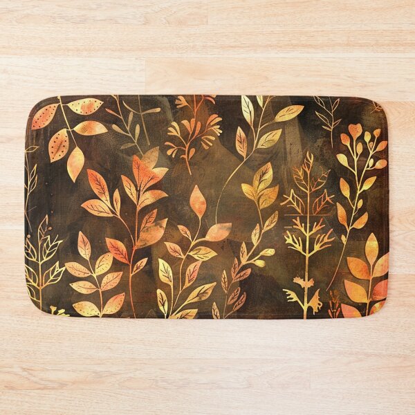 Item preview, Golden Earth Tones Boho Leaves Designs Digital Art designed and sold by DEC02.