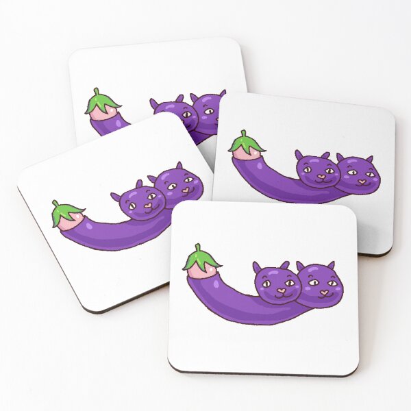 Item preview, Eggplant Bean Bean Cat designed and sold by Bean Bean Cat.