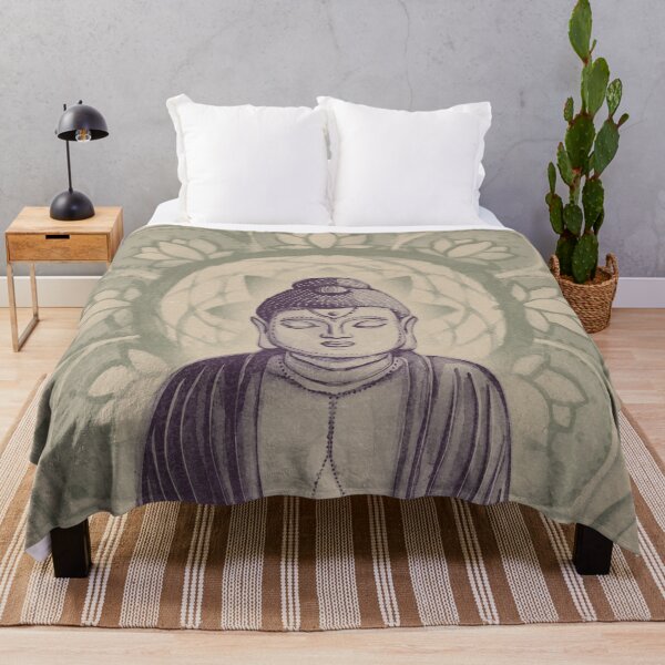 Item preview, Buddha Padma Watercolor - Dove Fig Sage designed and sold by Irene Estelle.