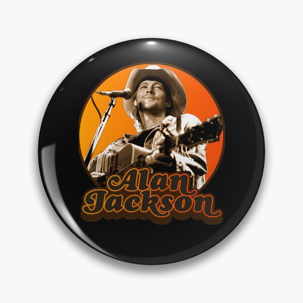 Item preview, Alan Jackson ))(( Retro Style Classic Country Fan  designed and sold by CAIRO CLOTHES.