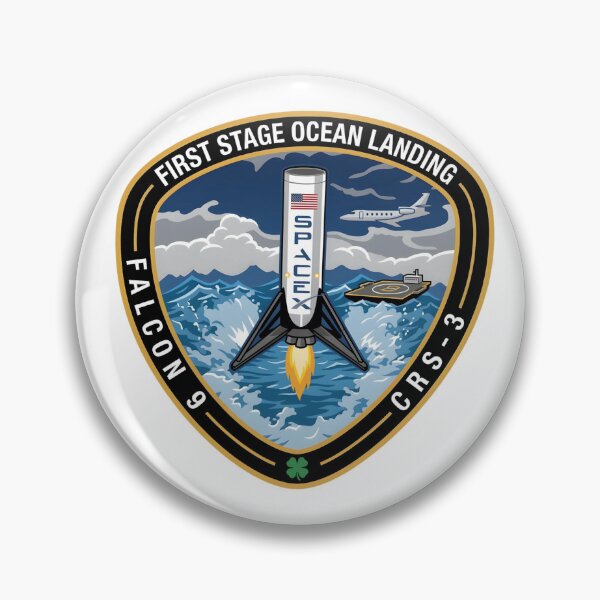 Item preview, SpaceX Falcon 9 CRS-3 First Stage Ocean Landing Patch designed and sold by CharlieDesings.