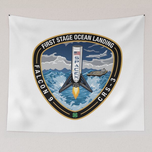 Item preview, SpaceX Falcon 9 CRS-3 First Stage Ocean Landing Patch designed and sold by CharlieDesings.