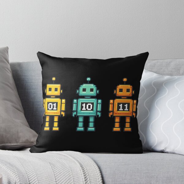 Item preview, 01 10 11 Robot Funny Binary Code Humor designed and sold by Eh Plus Designs.