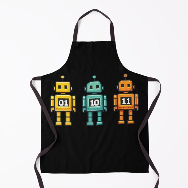 Item preview, 01 10 11 Robot Funny Binary Code Humor designed and sold by Eh Plus Designs.