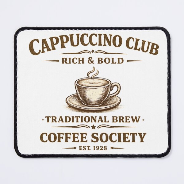 Item preview, Cappuccino Club designed and sold by BrewmarkStudio.