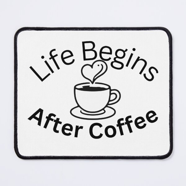 Item preview, Life Begins After Coffee Funny Coffee Lover Sticker designed and sold by harmonybaby0106.